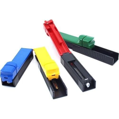 Plastic Smoker Single Tube Manual Cigarette Maker Automatic Smoke Machine