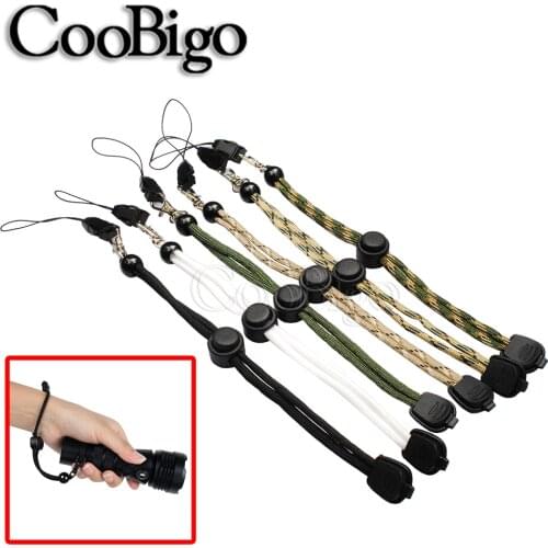 Paracord Lanyard Flashlight Strap 5pcs Colorful Adjustable EDC Outdoor Backpack Knife Sling Bottle Camera Phone Camping kits