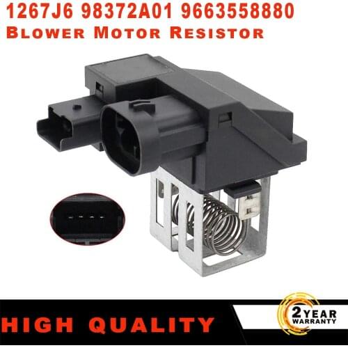 Blower Resistor for Citroen C2, C3, C4, C5, DS3, for Peugeot 1007, 207, 208, 301, 2008, 407, 508 1267J6 1267J4