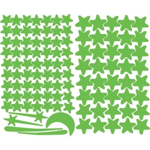 Romantic Night Light Wall Stickers Glow Stickers 103 Stars+Meteors For Kids Room Living Room Wall Decal Luminous On Wall Home