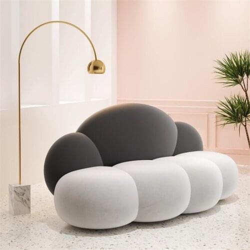 Nail Salon Light Luxury Negotiation Sofa, Modern Minimalist Small Apartment Living Room American Leisure Small Sofa