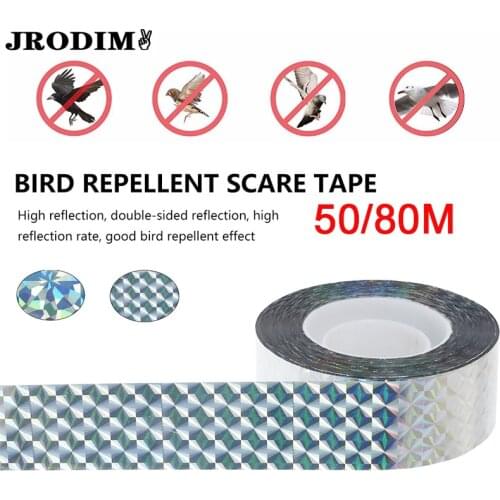 Multi-size Anti Bird Tape Flash Reflective Bird Scare Tape Audible Repellent Fox Pigeon Repeller Ribbon Tape Garden Pest Control