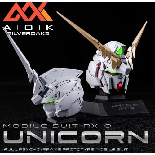1/35 Scale Unpainted Resin RX-0 Unicorn gundam head (Unicorn Mode) + (Destroy Mode) collection figure