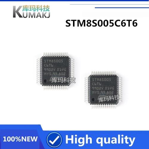 1PCS 100%Original New STM8S005C6T6 STM8S005C6T6TR STM8S005C6T6 STM8S005 LQFP-48 micro Controller chip