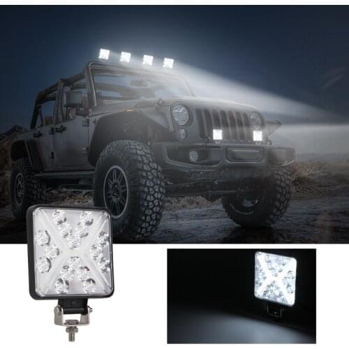 1pc LED Work Light 4inch 168W Flood Spot Beam Offroad SUV Driving Fog Lamp Cross Daytime Running Lights