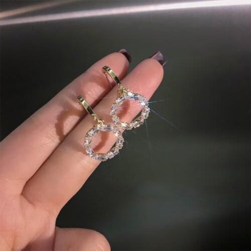 2021 New Fashion Big Hoop Earrings Basketball Brincos Shiny Starry Large Circle Earrings for Women Jewelry Boucles d'oreill
