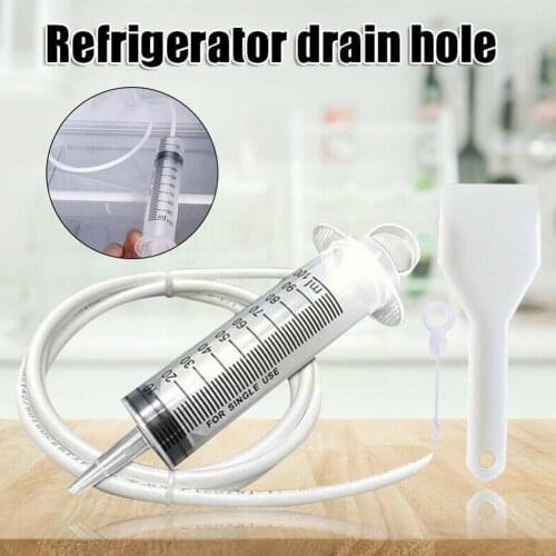 4pcs/set Refrigerator Drain Hole Clog Remover Cleaning Dredge Fridge Tool Repair Hose Wine Cabinet Water Freezers Household T4B4