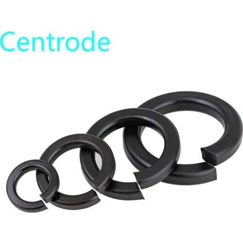 GB93 Carbon Steel 45H Plating Black Spring Washer Open Spring Washer Spring Washer Spot M2-M30 20Pcs