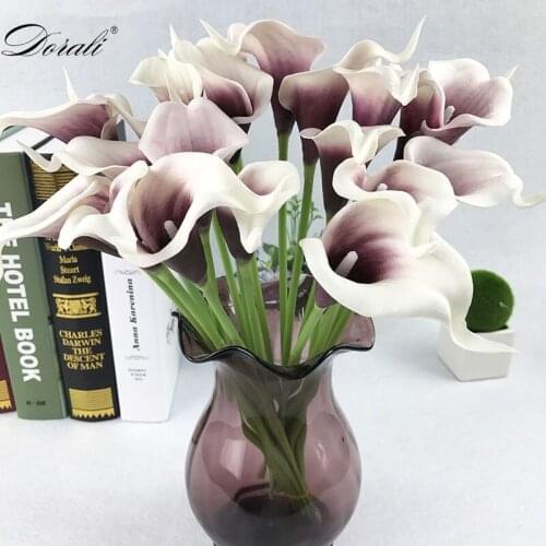 10pc Calla lily artificial flower Artificial flower Wedding birthday party banquet Home decoration mini flower Photography props