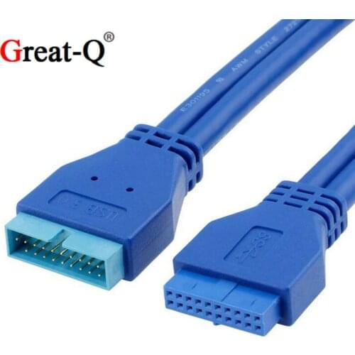 USB3.0 20Pin Male to USB 3.0 20 Pin Female Extension Cable Motherboard Mainboard 20pin Header Adapter Cable extender