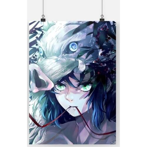 Inosuke Demon Slayer Kimetsu no Yaiba canvas painting decor wall art pictures study home living room decoration prints poster