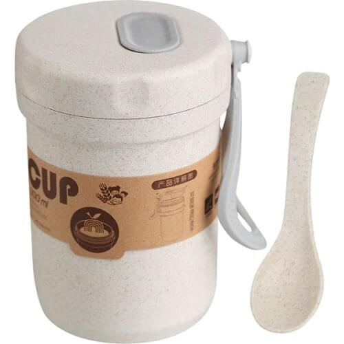 Wheat Straw Cute Baby Cartoon Bamboo Dishes Breakfast Drink Porridge Cup Infant Feeding Cups Creative Kids Tableware New TY0564