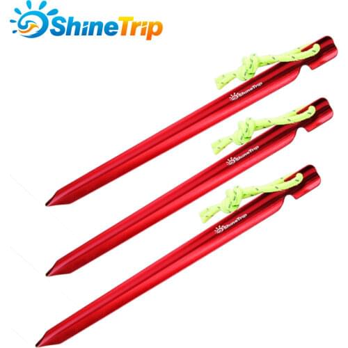 10pcs/lot 15cm Aluminum alloy Tent Pegs with Rope Stake Camping Hiking Equipment Outdoor Traveling Tent Accessories