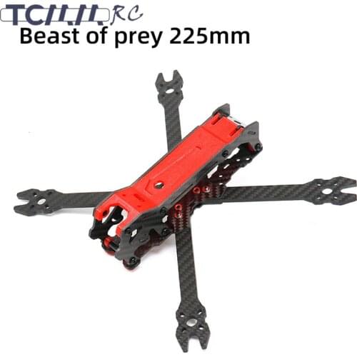TCMMRC FPV Frame Kit Carbon Fiber Beast of prey 225 225mm 5 Inch 5mm Arm With 3D Printed Parts for RC FPV Racing Drone