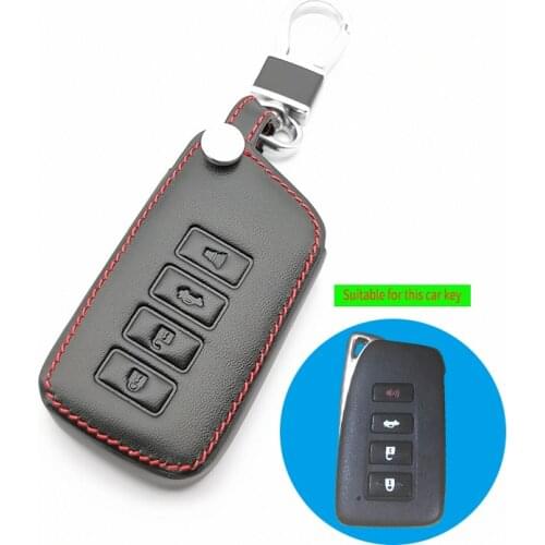 Leather Car Key Cover Case For Lexus NX GS RX IS ES GX LX RC 200 250 350 LS 450H 300H Key Case Keychain Keyring Accessories