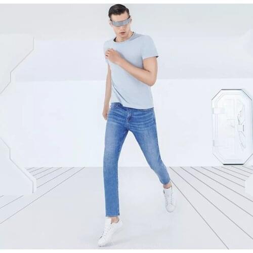 Xiaomi CottonSmith Cool Antibacterial Jeans Cool Functional Fiber trousers Mens Stretch Classic Fashion Business Slim Pants
