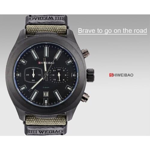 SHIWEIBAO Watches Men Sport Date Watches Mens Quartz Clock Man Casual Military Waterproof Wrist Watch relogio masculino