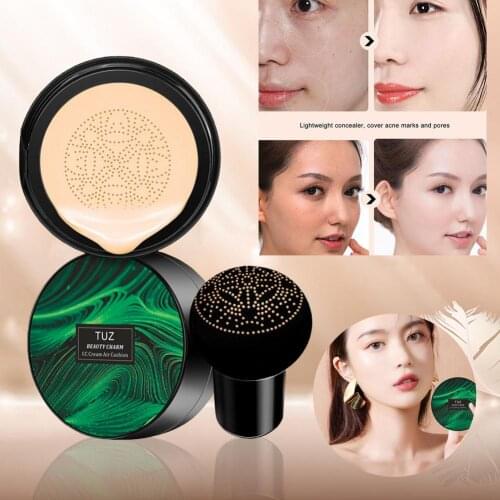 Air Cushion CC Cream With Mushroom Head Lasting BB Foundation Cream Face Concealer Cushion For Face Comestics Make Up Cushion