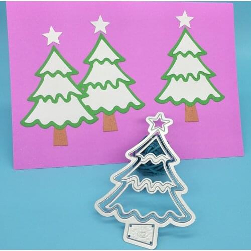 Christmas tree metal cutting knife mold scrapbook photo album greeting card decoration DIY handmade art