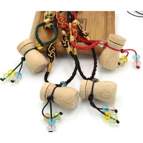 Wholesale 10 Pcs/Lot Sweater Leather Necklace With Woody Essential Oil Bottle Pendant Women Perfume Necklaces Gift Jewelry