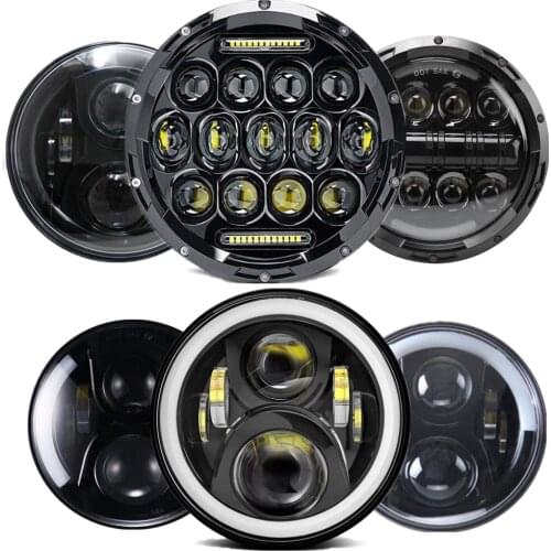 Marloo Motorcycle 7" Headlight 75W Led Headlamp For Kawasaki VN Vulcan 500 750 800 900 1500 1600