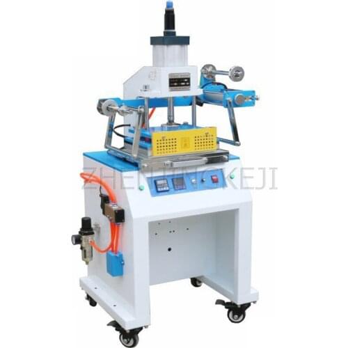 Pneumatics Hot Stamping Machine DIY Gilding Tools Leather Wallet Invitation Vertical Automatic Bronzing Processing Equipment
