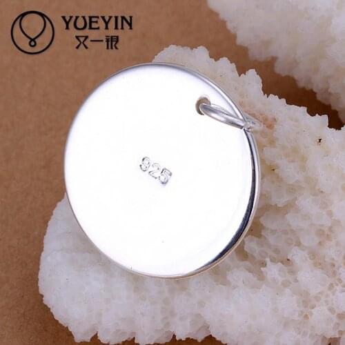 Silver plated pendant for women Necklace accessories Trendy wedding jewelry P137-2 bijoux for Gift Trendy