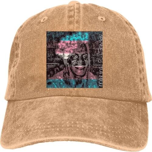 Adjustable Solid Color Baseball Cap Marsha P. Johnson Washed Cotton LGBT transgender Sports Woman Hat