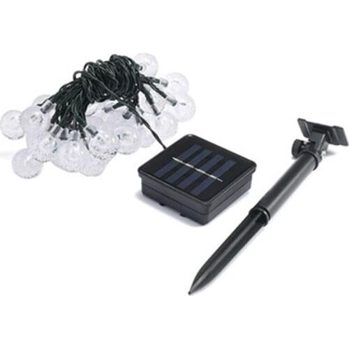 Solar String Lights Outdoor Solar Garden Lights Fairy Lights Crystal Globe Decorative Lighting For Party
