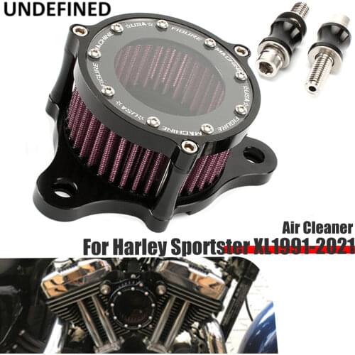 Motorcycle Air Filter CNC Air Cleaner Filters Kits For Harley Sportster XL 883 XL1200 883 Forty-Eight Seventy-Two 1992 1991-2016