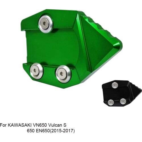 Motorcycle Kickstand Extension Pad Board Foot Side Stand For KAWASAKI VN650 Vulcan S 650 EN650 2015 2016 2017 Support Plate