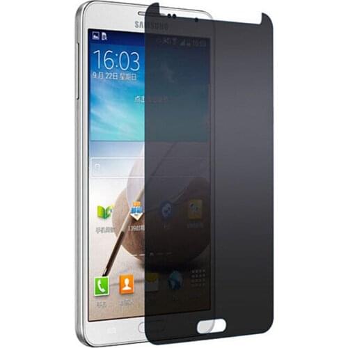 0.3mm Anti Spy Screen Protector Tempered Glass Film for Samsung Note 3 4 5 S3 S4 S5 S6 Anti Spy Front Reinforce Glass Cover Film