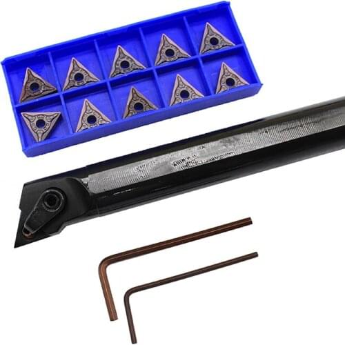 TNMG160404-EM HP1025 10PCS+1PCS S20R MTJNR16 carbide insert for CNC Lathe Turnning cutter holder turning tools holder