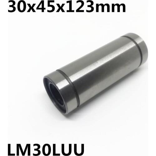 2pcs LM30LUU long type 30x45x123mm 30mm linear ball bearing Linear Guides Linear Optical axis bearings