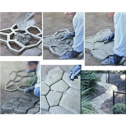 2018 Top Quality Garden Plastic mold for Paving Stone Path Maker Mold - Crazy Paving Maker Paving mold