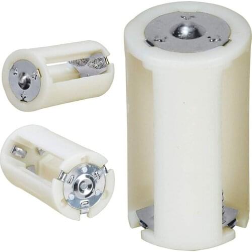 4pcs Translucent Aa To Size D Battery Converter Adapter Case Aa Battery Case Adapter Case Aa Battery Case Converter Battery