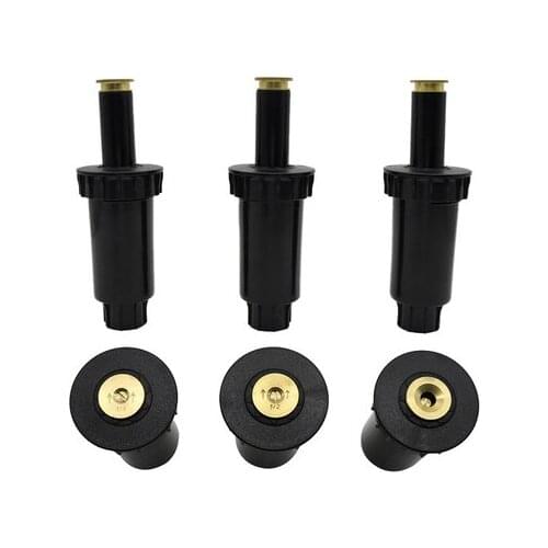 90-360 Degree Pop up Sprinklers Plastic Lawn Watering Sprinkler Head Adjustable Garden Spray Nozzle Buried Nozzle Irrigation