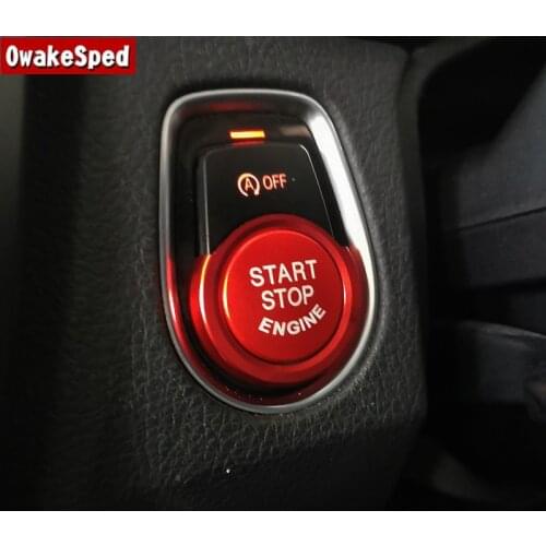 Car Styling Dashboard ENGINE START STOP Switch Button Cover Trim For BMW F46 F20 F21 F30 F34 F32 F22 Interior Auto Accessories