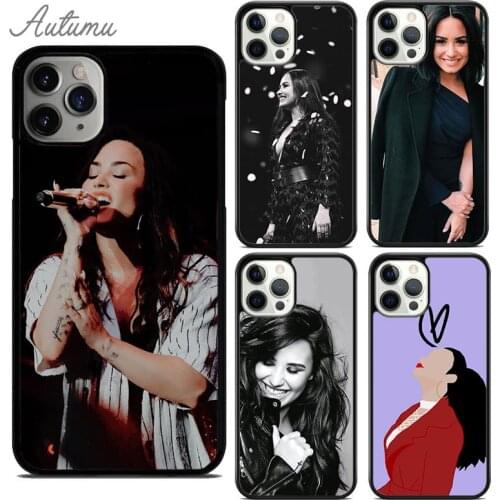 Demi Lovato image paintings Phone Case for iPhone 11 12 Pro Max mini X XR XS SE 2020 5 6S 7 8 Plus Samsung S8 S9 S10 Cover shell