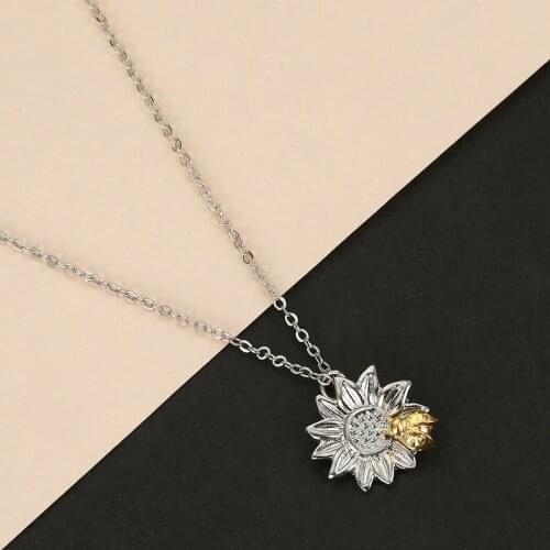 Cxwind Fashion SunFlower Necklace Pendant For Women Accessories Sunflower Animal Ladybug Choker Necklaces Wedding Jewelry