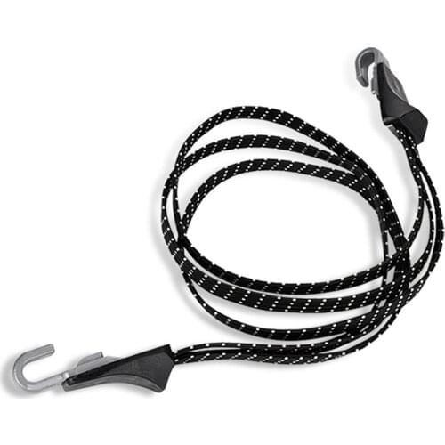 Top Quality 69cm Bicycle Bike Cycling MTB Luggage Stacking Rope Banding Bungee Elastic Cord Strap Tie Fixed Band Hook Black