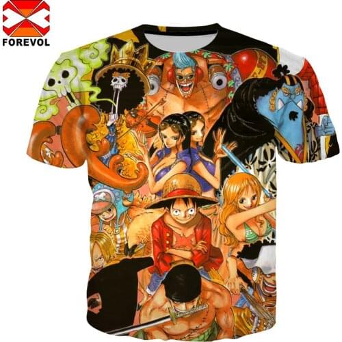 Tshirt 3d print one anime piece Luffy Summer new t-shirts Fashion for Men Women oversized T Shirt homme hip hop Sweatwear shirts