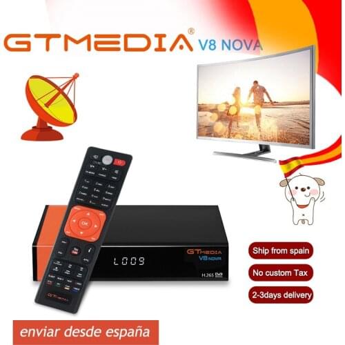 GTMedia V8 Nova Full HD DVB-S2 Satellite Receiver Same Freesat V9 Super support spain Upgrade From Freesat V8 Super Decoder