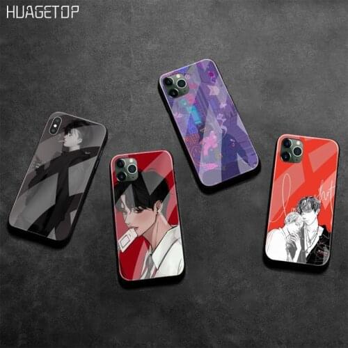 HUAGETOP Anime Boys Soft Rubber Phone Cover Tempered Glass For iPhone 11 Pro XR XS MAX 8 X 7 6S 6 Plus SE 2020 case