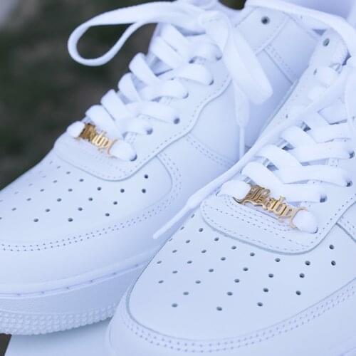 Custom Name Shoe-buckle Personalized Stainless Steel Jewelry Nameplate Gold Silver color plated Charm Fashion Shoe Tags