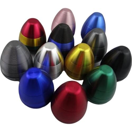 Smoking accessories for weed creative egg-shaped aluminum tumbler 4-layer cigarette grinder