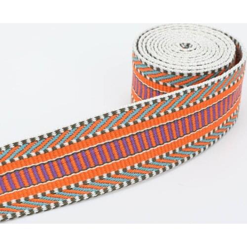 Cusack 1 meter 3.8 cm Polyester Ribbon Webbing Lace Trim for Bags Garment Home Textile DIY Crafts Sash Belt Fixed Shoulder Strap