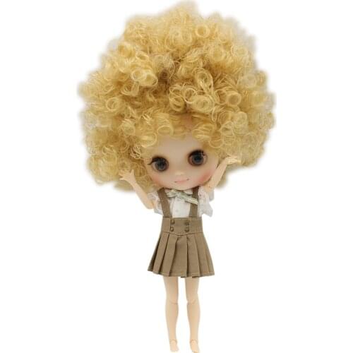 Middle Factory Nude Blyth Fashion Doll with Golden Afro-Hair 20cm ICY DIY Toys gestures Free Shipping No.QE330