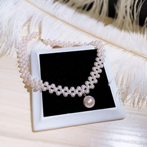 2021New Fashion Korea Super Beautiful Pearl Exquisite Temperament Versatile Clavicle Necklace for Women Engagement Gift