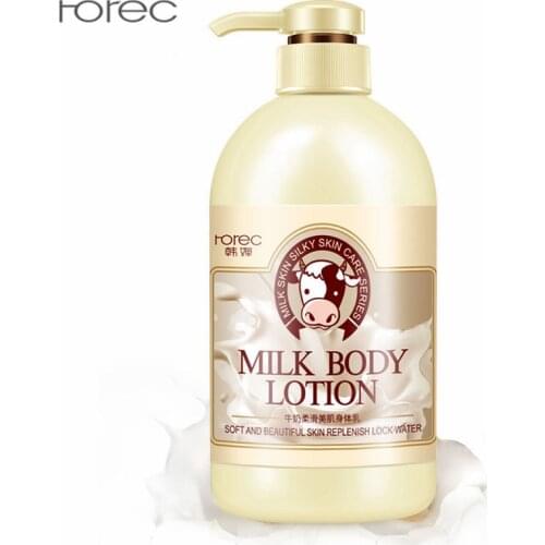 Milk Silky Body Lotion Nourishing Whitening Moisturizing Smoothing Firming Hand Foot Skin Care Body Cream for Dry Skin 250ML